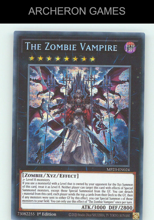 The Zombie Vampire SEC YUGIOH Card