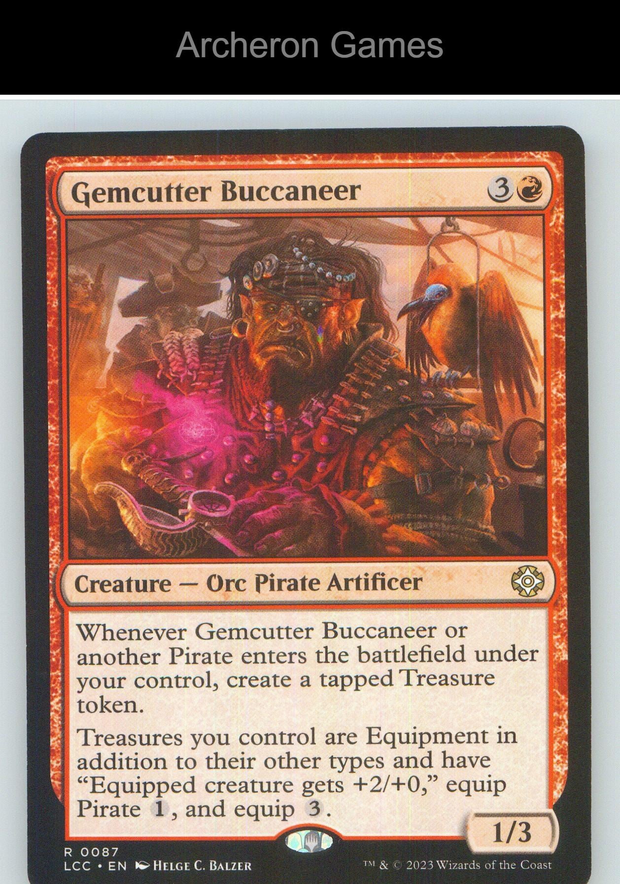 Gemcutter Buccaneer LCC 87 R MTG Card NM/EX+