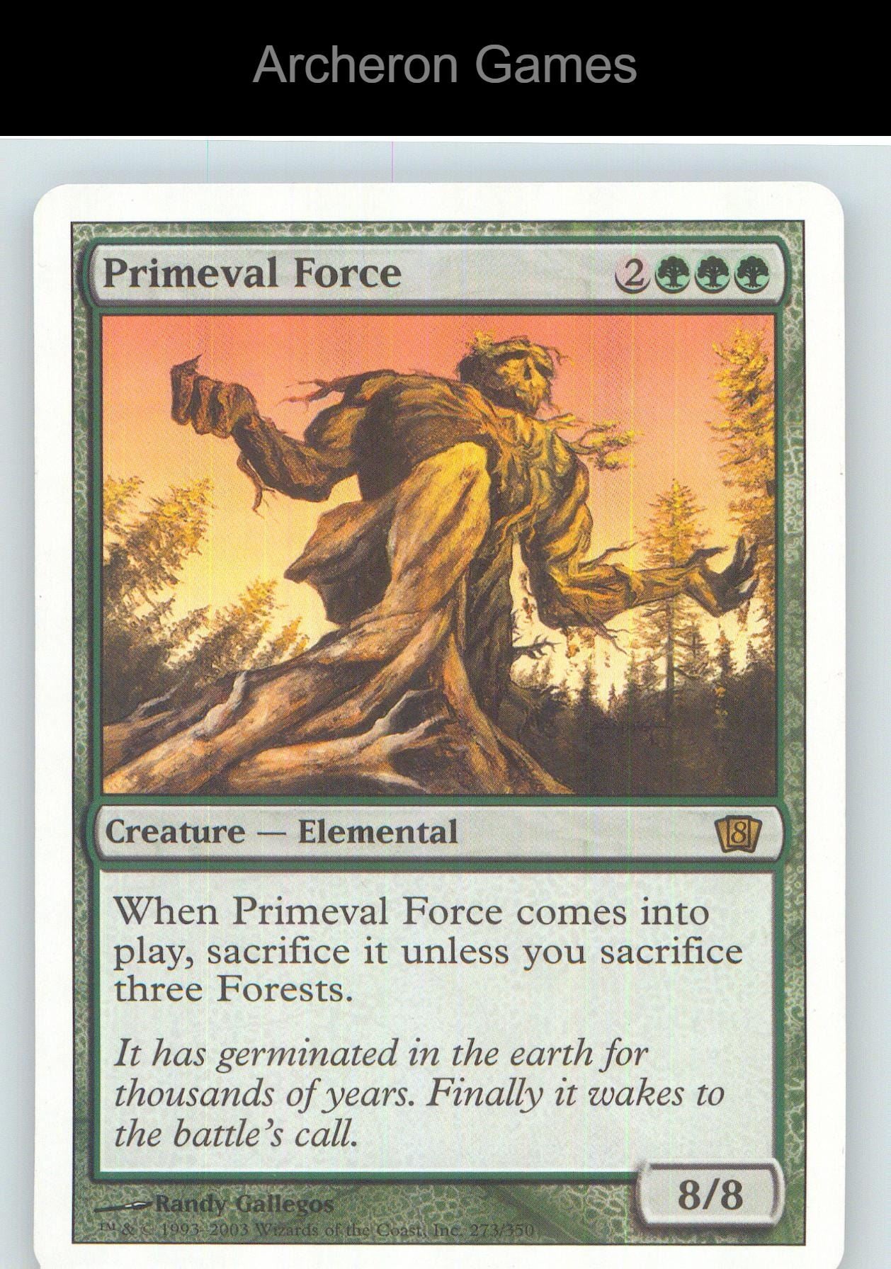 Primeval Force 8ED 273 R MTG Card NM/EX+