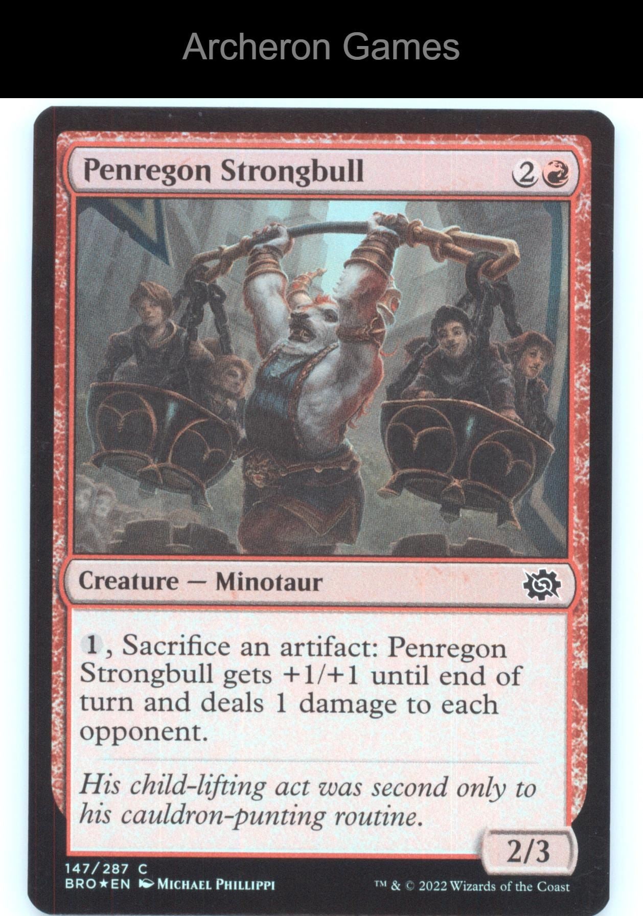 Penregon Strongbull 147 C MTG Card The Brothers' War