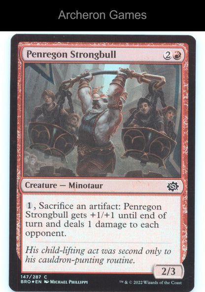 Penregon Strongbull 147 C MTG Card The Brothers' War