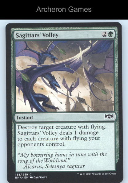 Sagittars' Volley 138 C MTG Card Ravnica Allegiance