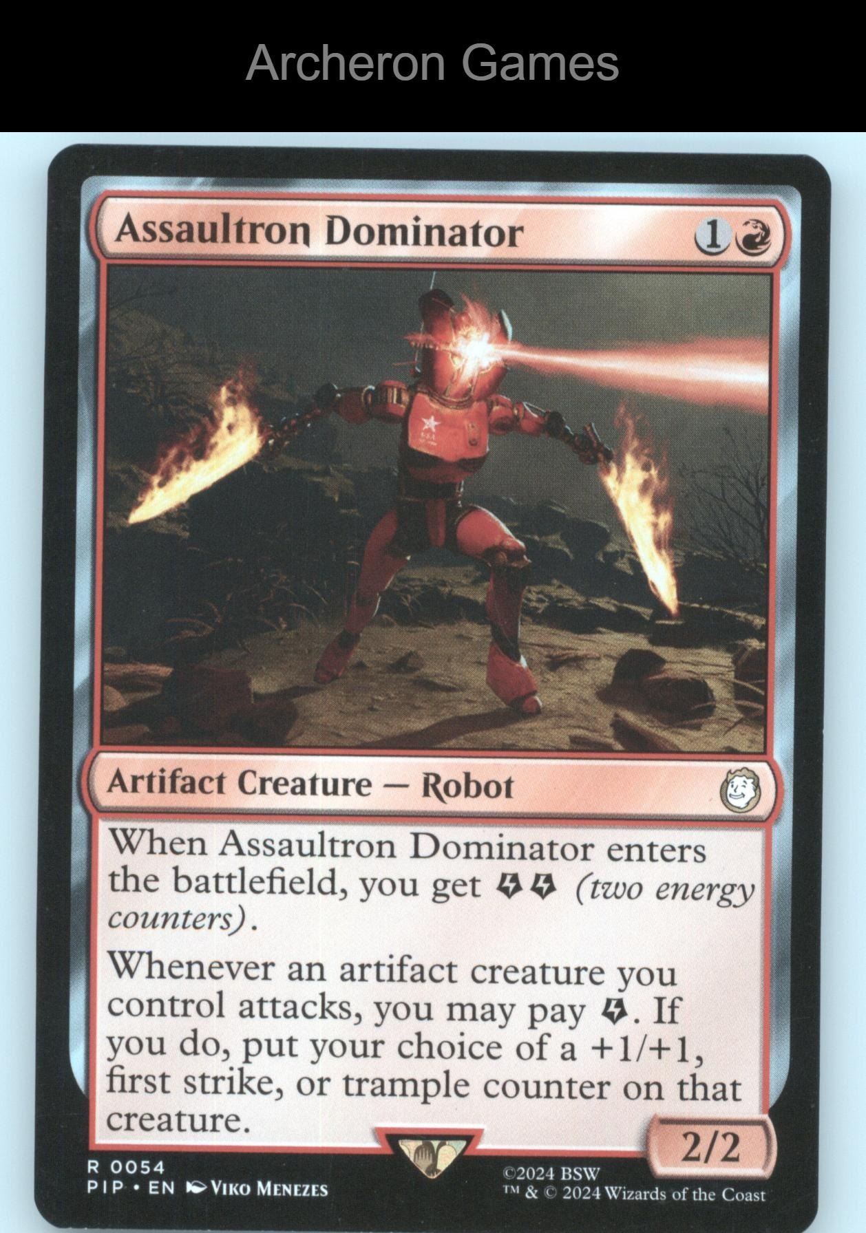 Assaultron Dominator 54 R MTG Card Universes Beyond: Fallout