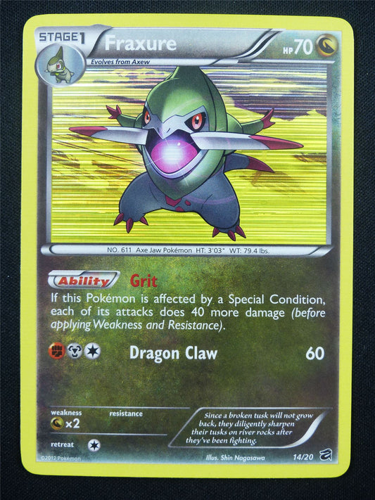 Fraxure 14/20 Holo - Pokemon Card #O0