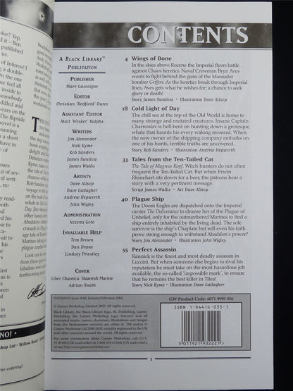 Inferno! Tales of Fantasy and Adventure #40 - Workshop Black Library Publication #1NU
