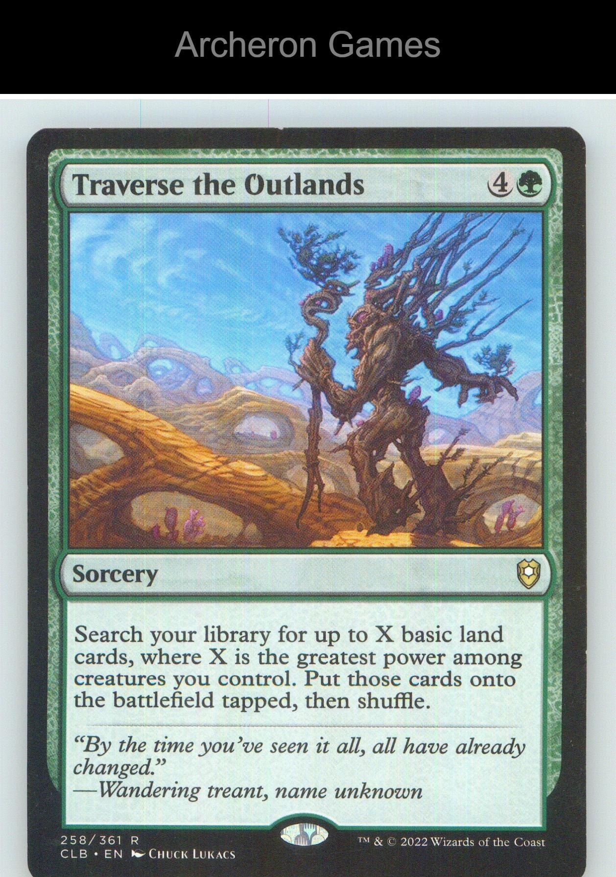 Traverse the Outlands CLB 258 R MTG Card NM/EX+