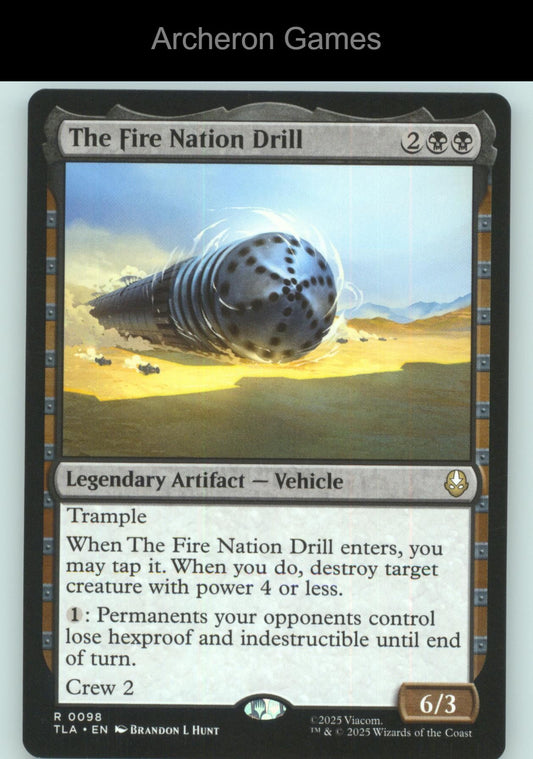 The Fire Nation Drill 98 R MTG Card Avatar: The Last Airbender