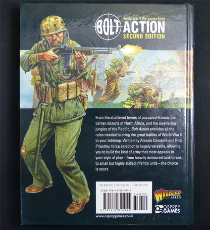 Bolt Action 2nd Edition Miniatures Rulebook - Warlord Games Hardback #E1