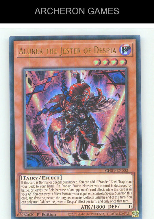 Aluber the Jester of Despia UR YUGIOH Card 1st Edition