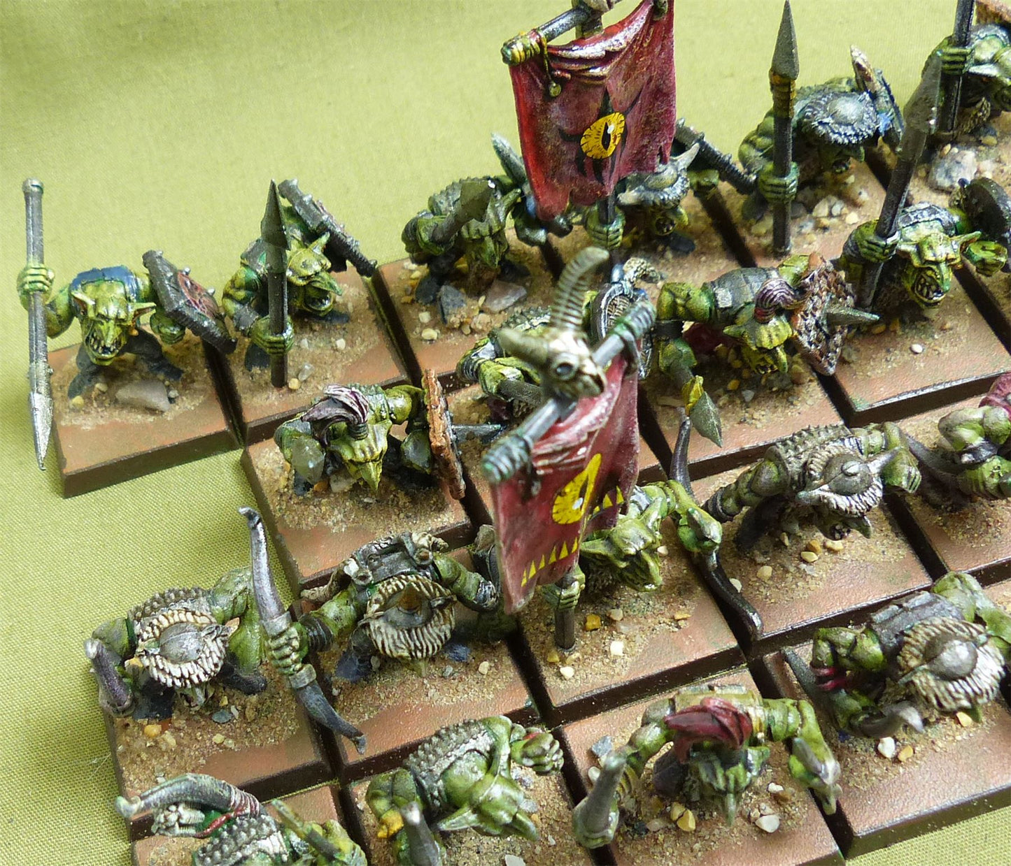Goblin Mob set of 39 painted - Orcs and Goblins - Warhammer Old World #FQ