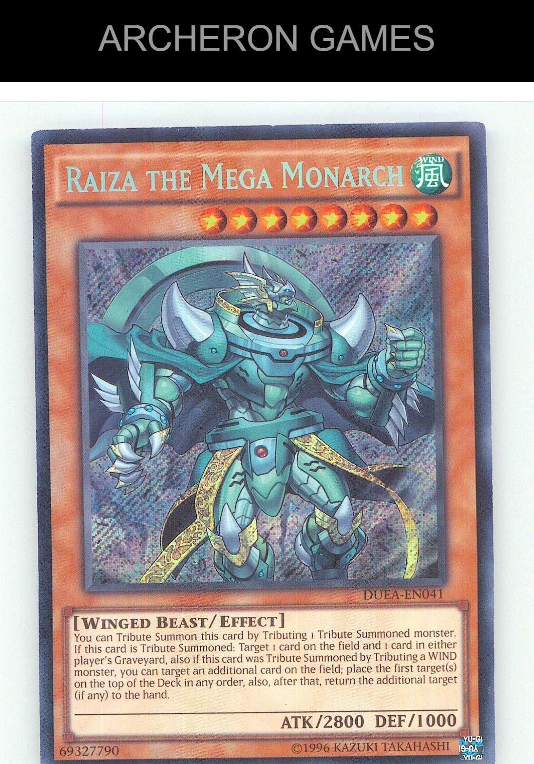 Raiza the Mega Monarch SEC YUGIOH Card Unlimited