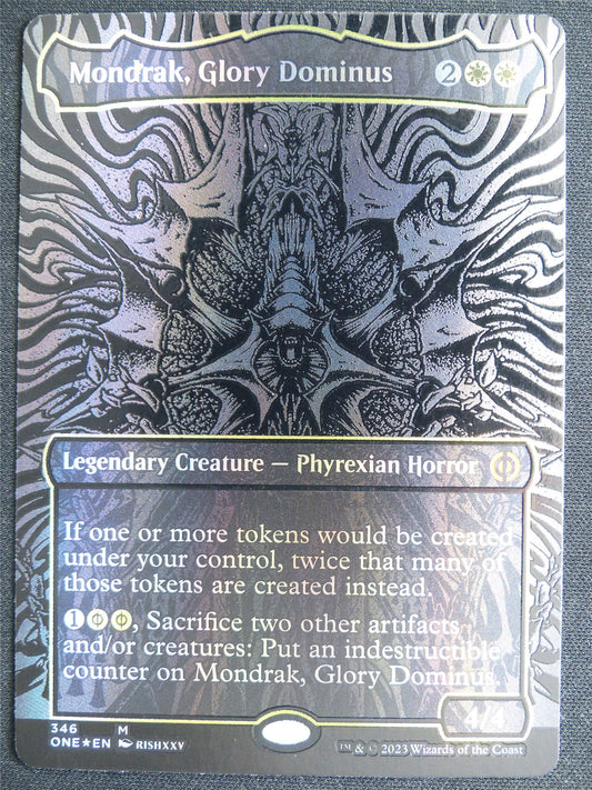 Mondrak Glory Dominus Oil Slick Raised Foil - ONE - Mtg Card #4LN