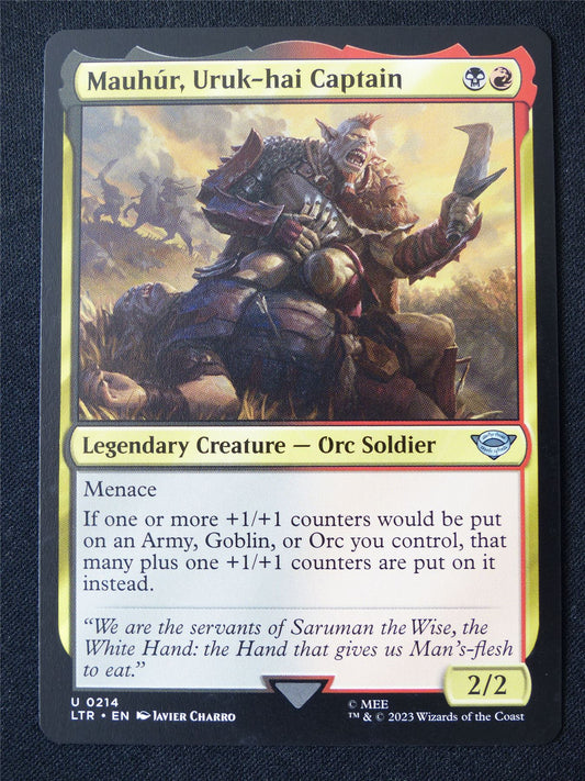 Mauhur Uruk-hai Captain - LTR - Mtg Card #15W