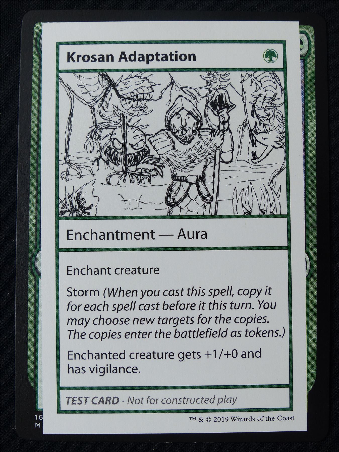 Krosan Adaptation - MB1 - Mtg Card #23D