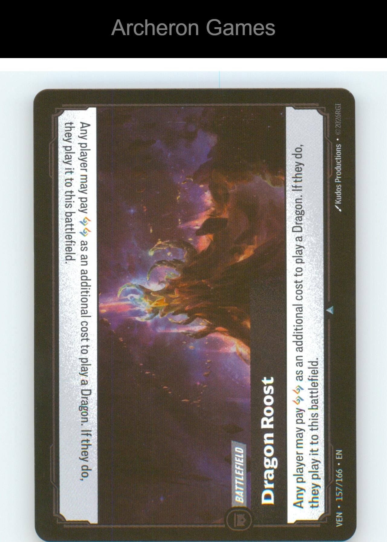 Dragon Roost VEN 157/166 UC Vendetta Riftbound Card Foil