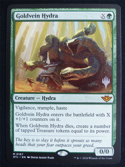 Goldvein Hydra Promo stamped - OTJ - Mtg Card #4OE