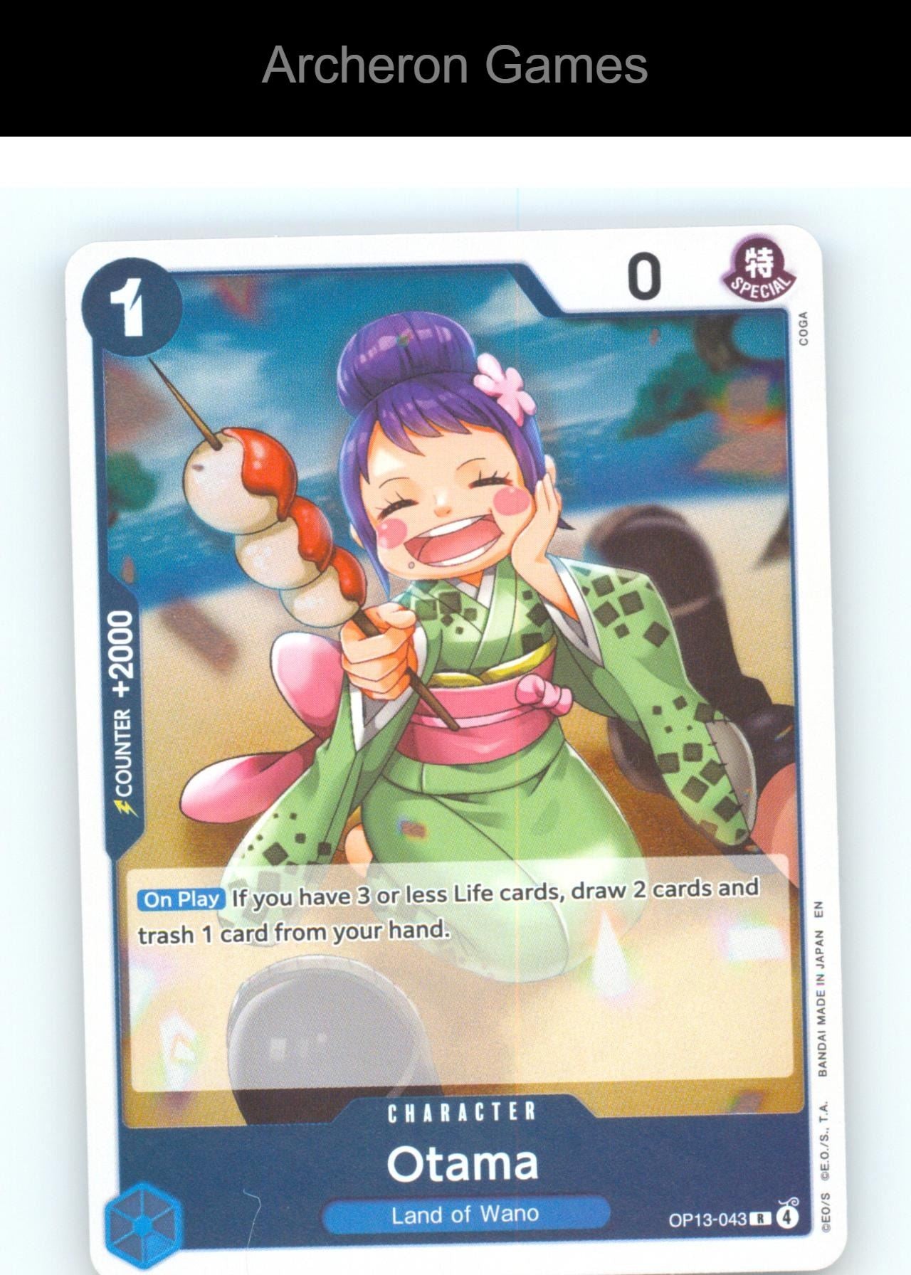 Otama OP13-043 R One Piece Card NM/EX+ Foil