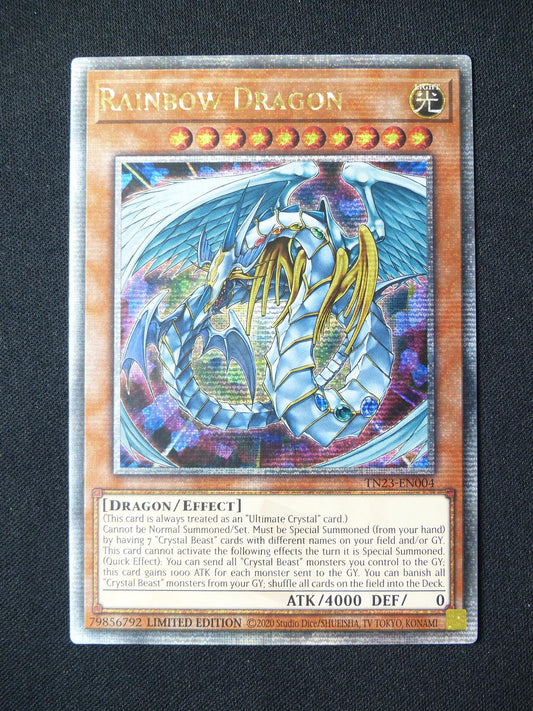 Rainbow Dragon TN23 Quarter Century Rare - 1st ed Yugioh Card #3AV