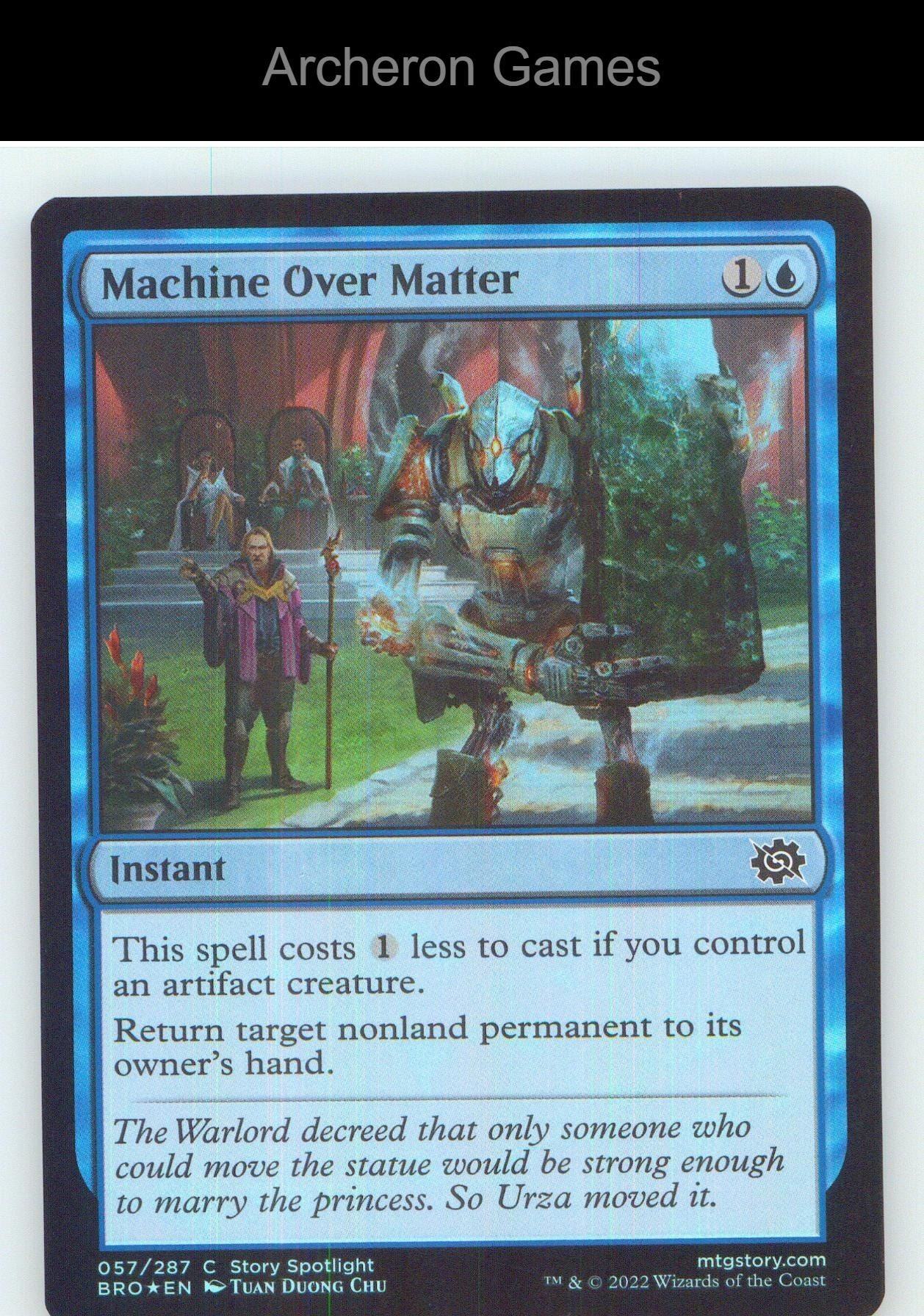 Machine Over Matter BRO 57 C MTG Card NM/EX+