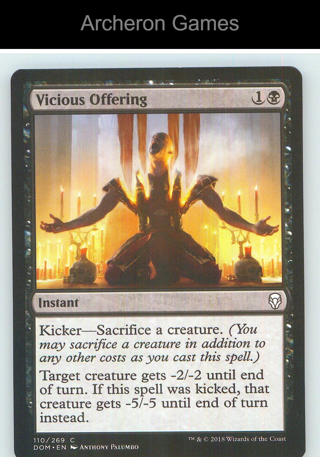 Vicious Offering DOM 110 C MTG Card NM/EX+