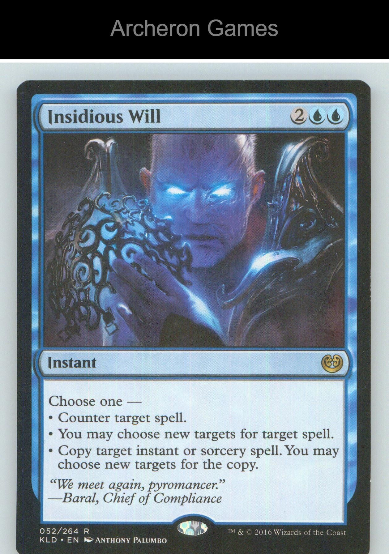 Insidious Will KLD 52 R MTG Card NM/EX+
