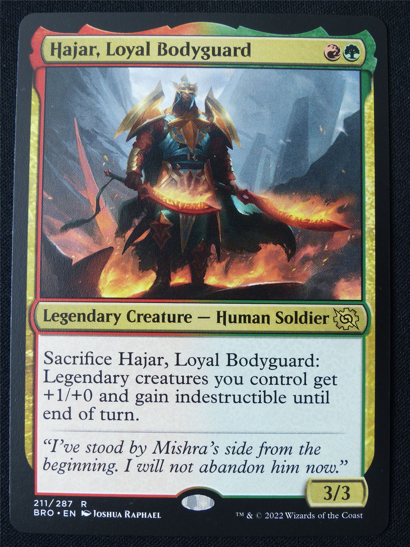 Hajar Loyal Bodyguard - BRO - Mtg Card #2A0