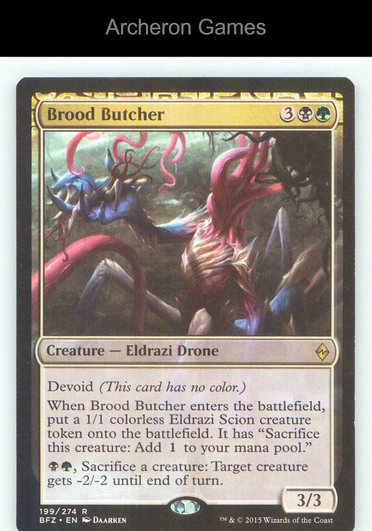 Brood Butcher BFZ 199 R MTG Card NM/EX+