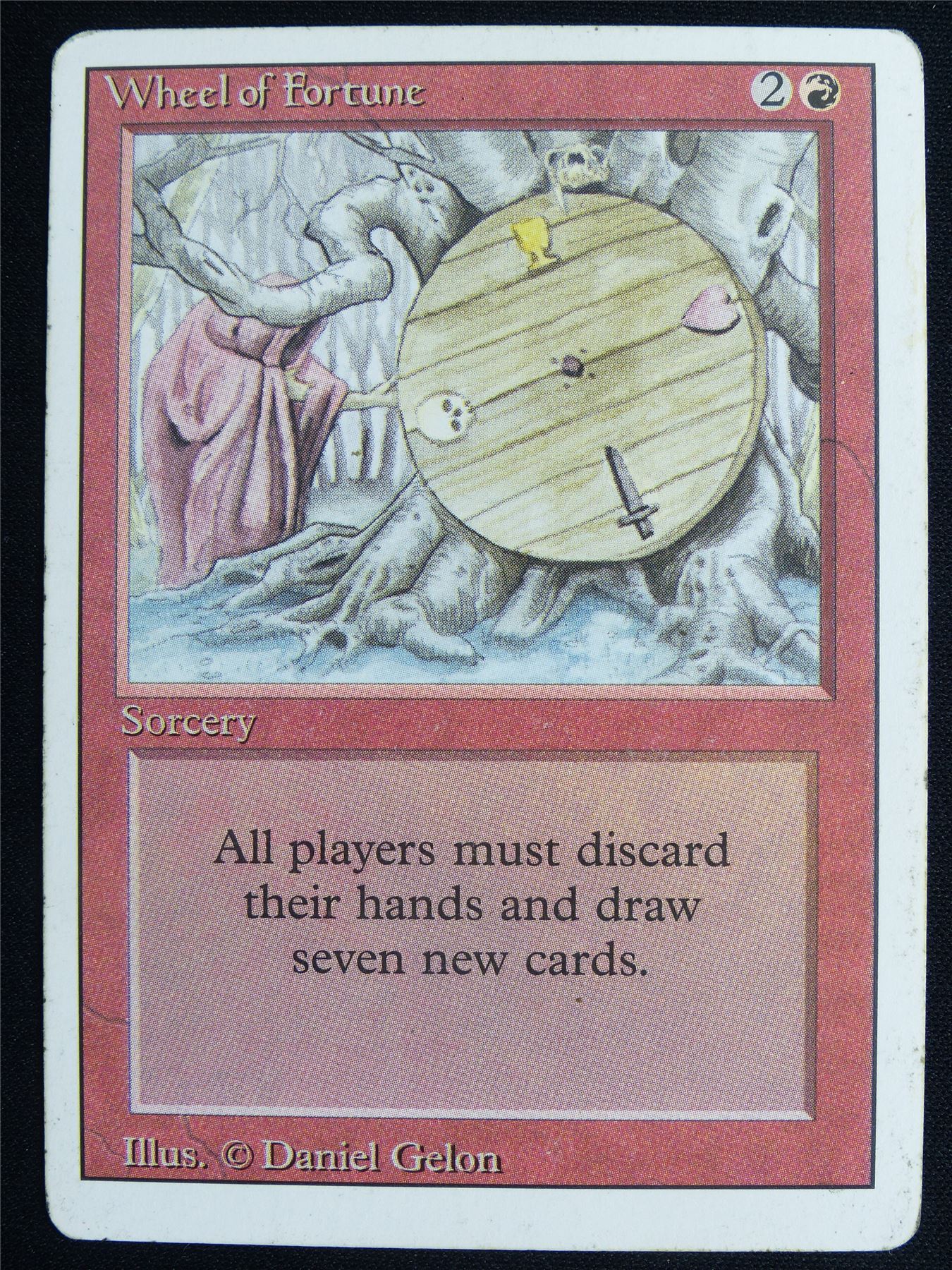 Wheel of Fortune played - 3ED - Mtg Card #4J3