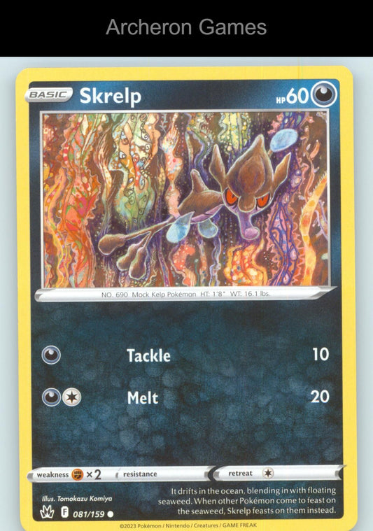 Pokemon Card Skrelp CRZ 081/159 C Crown Zenith