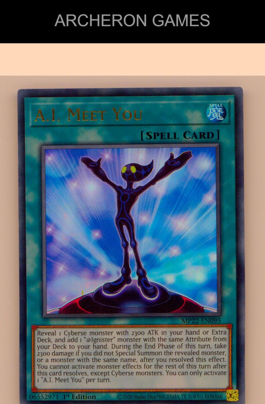 A.I. Meet You Ultra Rare YUGIOH Card 1st Edition
