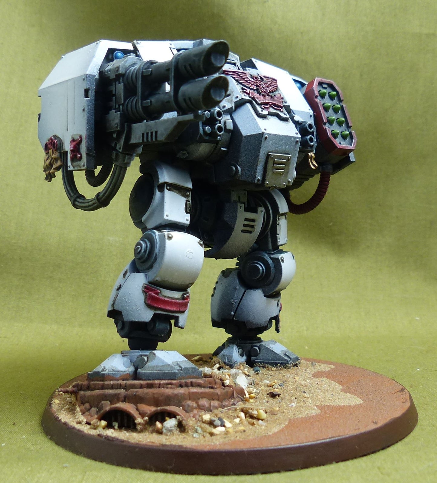 Primaris Redemptor Dreadnought painted - White Scars - Warhammer 40K #4PF