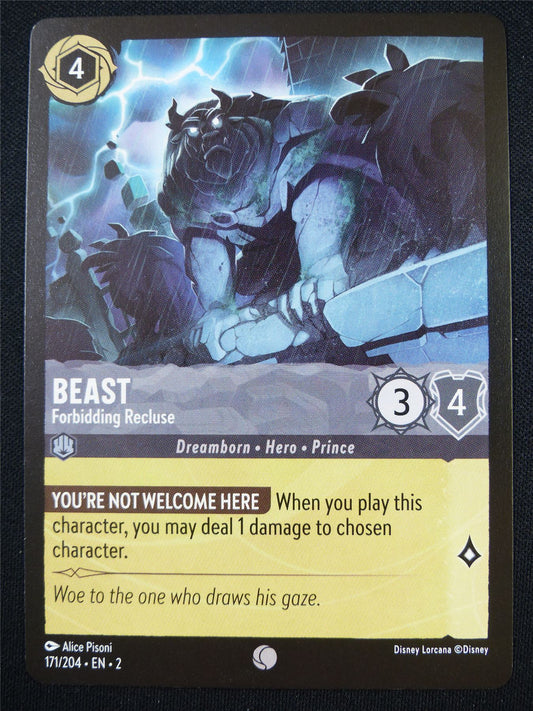 Beast Forbidding Recluse 171/204 - Lorcana Card #4O7