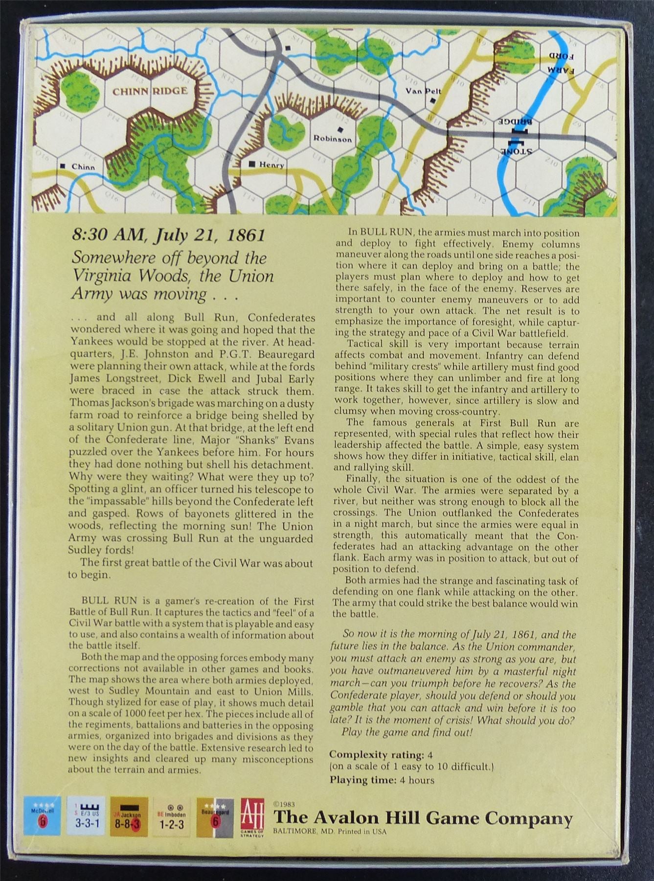 Bull Run: First Major Battle of the American Civil War - Bookcase Games #27E