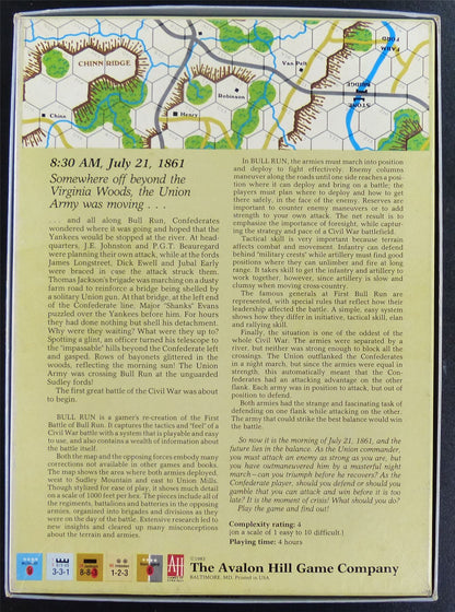 Bull Run: First Major Battle of the American Civil War - Bookcase Games #27E