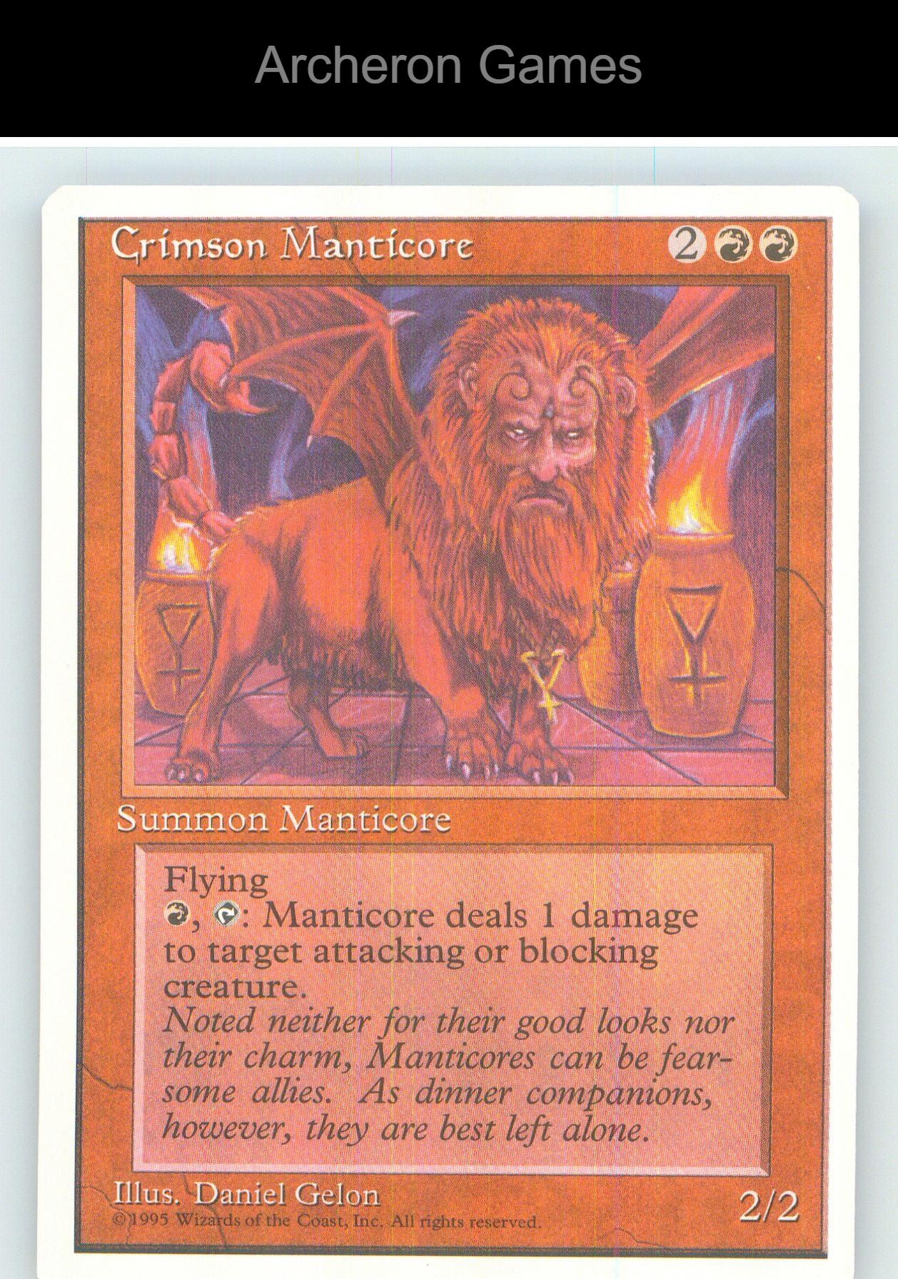 Crimson Manticore 4ED R MTG Card NM/EX+