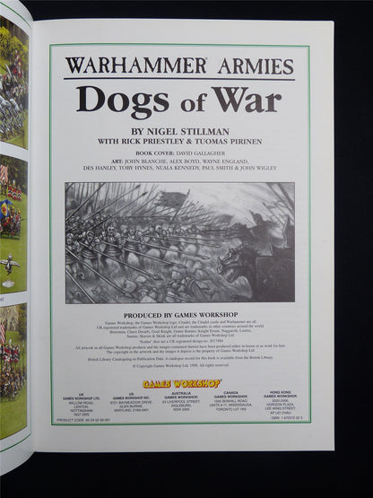 Warhammer Armies: Dogs of War 4th Edition Softback 1998 - Warhammer Old World #1GP
