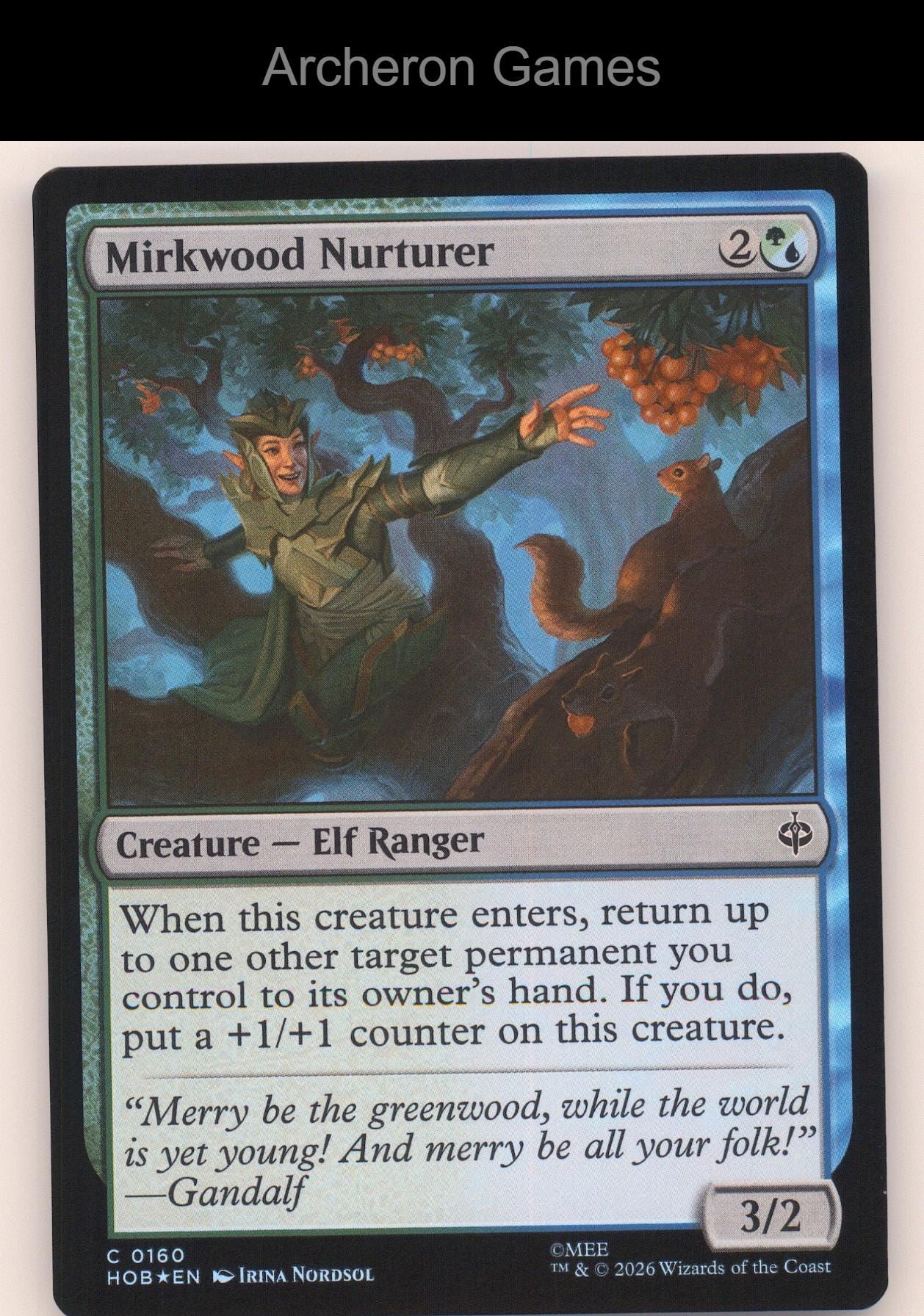 Mirkwood Nurturer HOB 160 C MTG Card The Hobbit