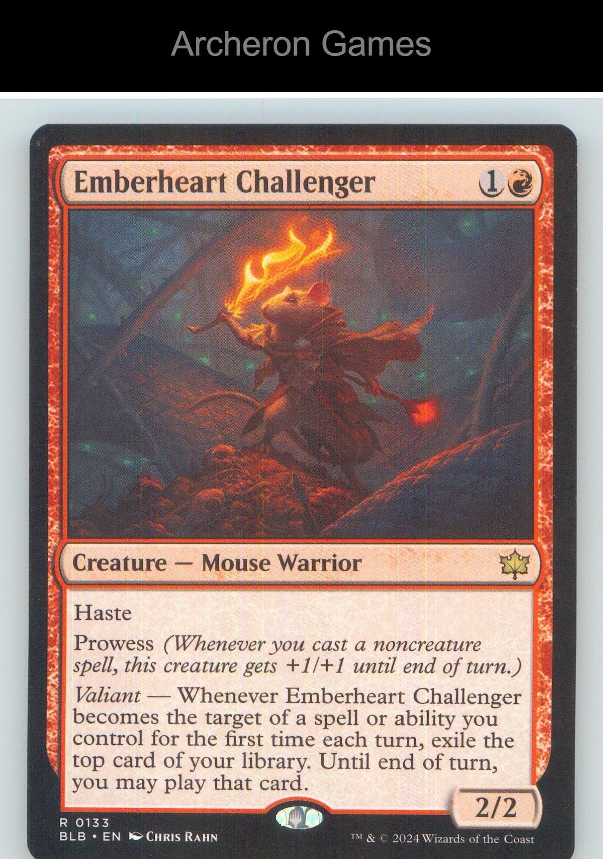 Emberheart Challenger BLB 133 R MTG Card NM/EX+