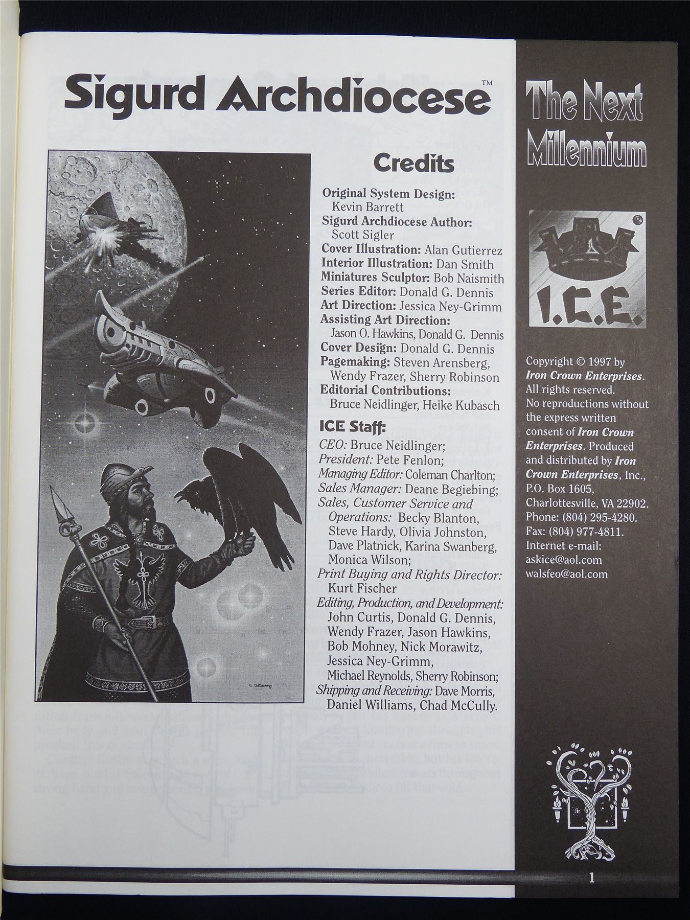 Silent Death: Sigurd Archdiocese Miniatures Sourcebook - I.C.E. Booklet #2QY