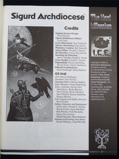 Silent Death: Sigurd Archdiocese Miniatures Sourcebook - I.C.E. Booklet #2QY