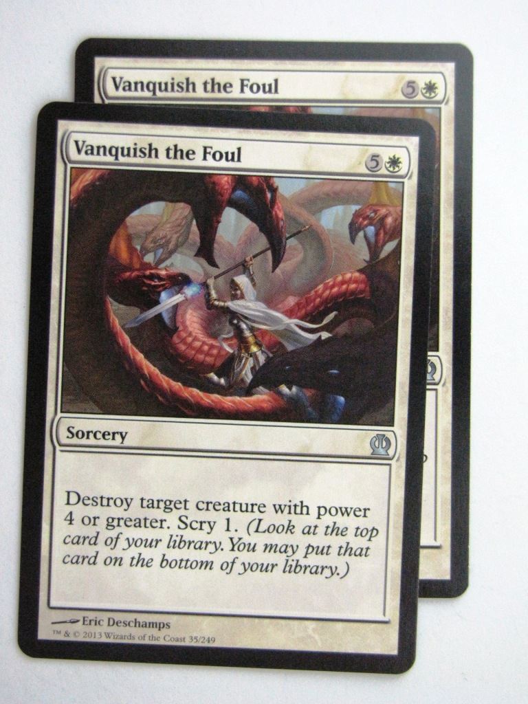 MTG Magic Cards: VANQUISH THE FOUL x2 Theros # 24D88