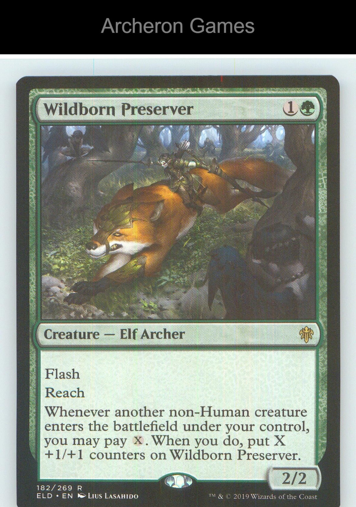 Wildborn Preserver ELD 182 R MTG Card NM/EX+