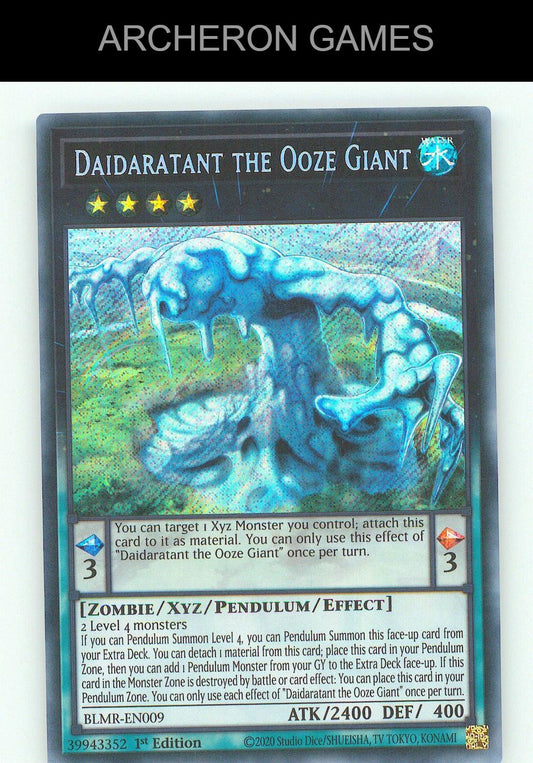 Daidaratant the Ooze Giant SEC YUGIOH Card
