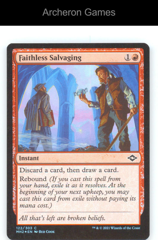 Faithless Salvaging MH2 122 C MTG Card Modern Horizons 2 Foil