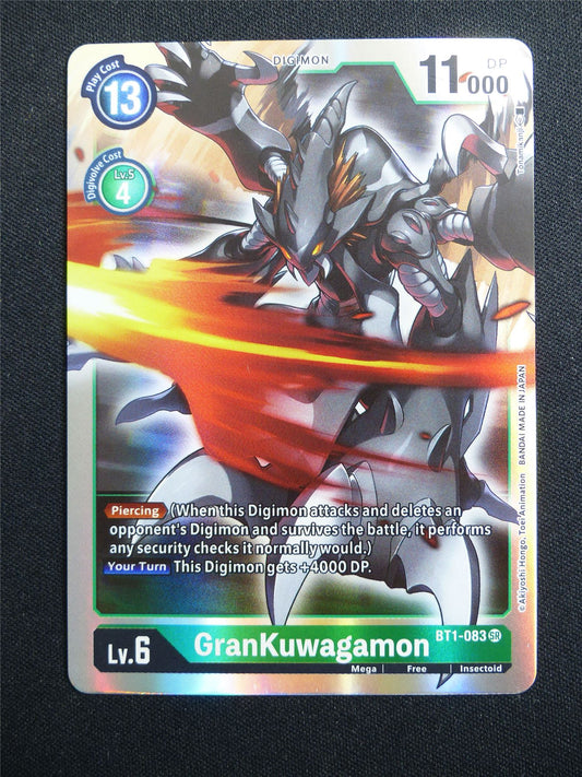 GranKuwagamon BT1-083 SR Foil - Digimon Card #4LA