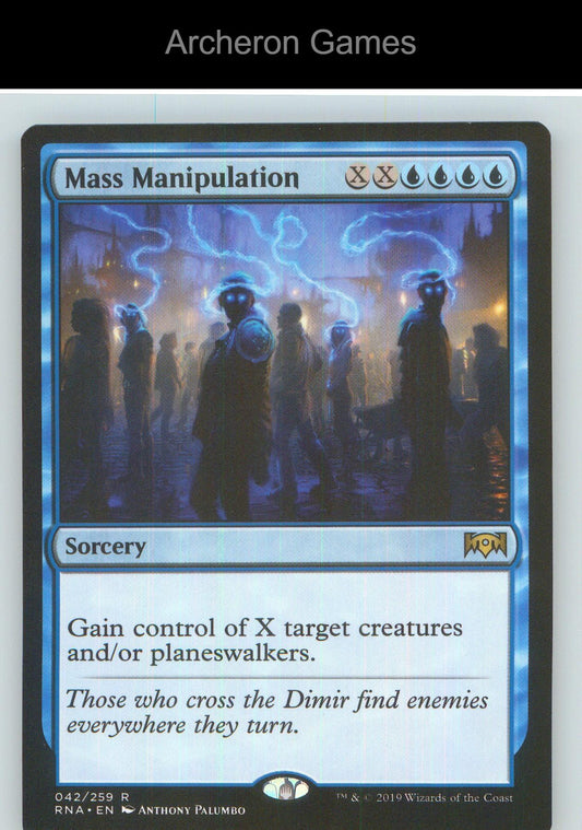 Mass Manipulation RNA 42 R MTG Card NM/EX+