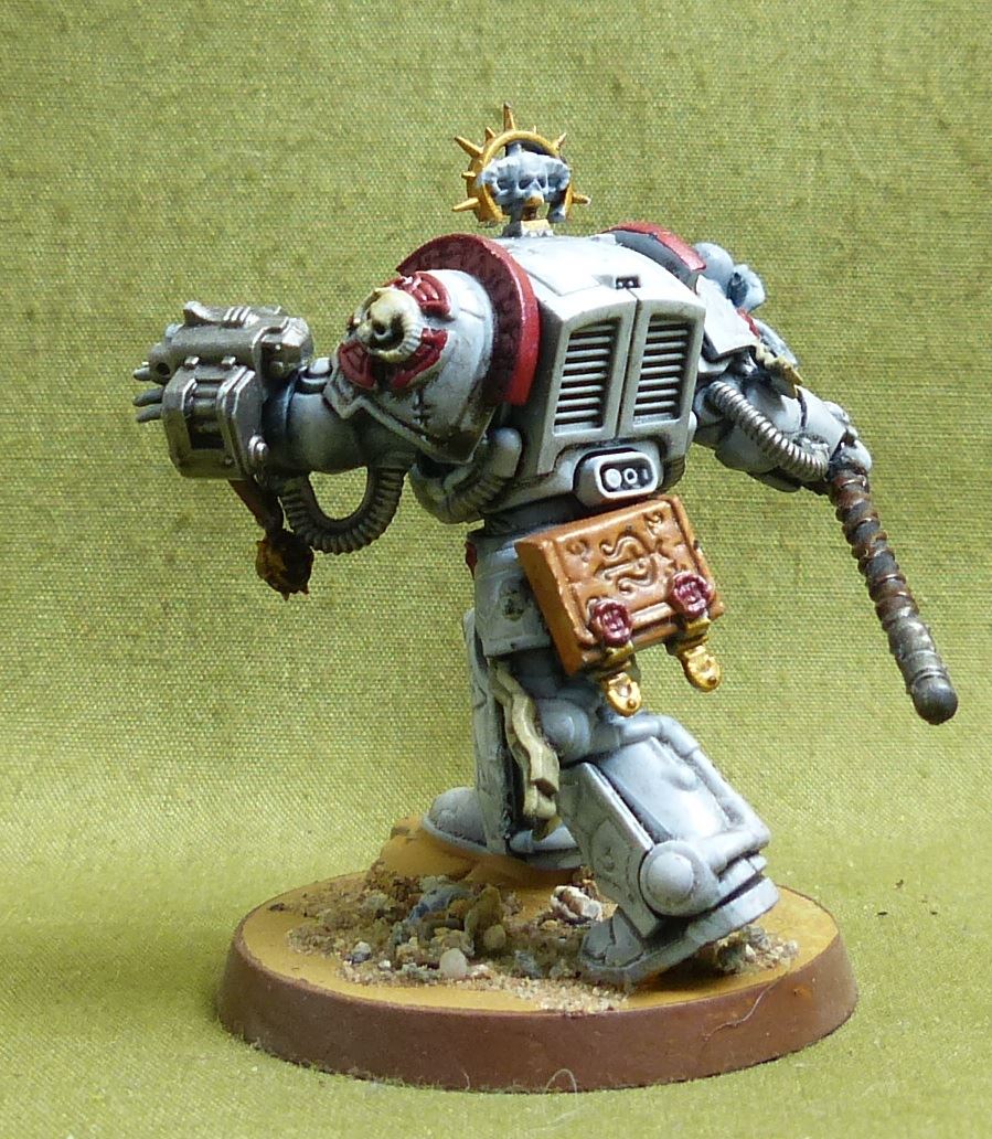 Librarian in Terminator Armour painted - White Scars - Warhammer 40K #4CC