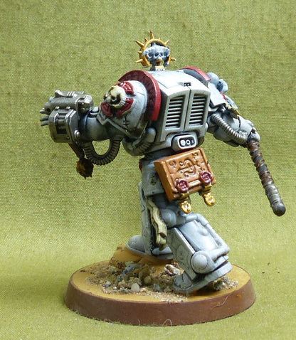 Librarian in Terminator Armour painted - White Scars - Warhammer 40K #4CC