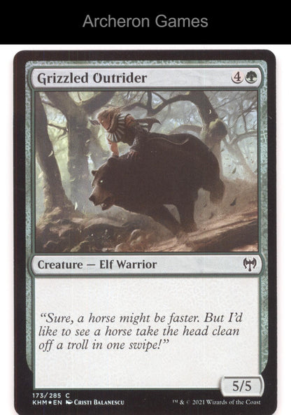 Grizzled Outrider 173 C MTG Card Kaldheim