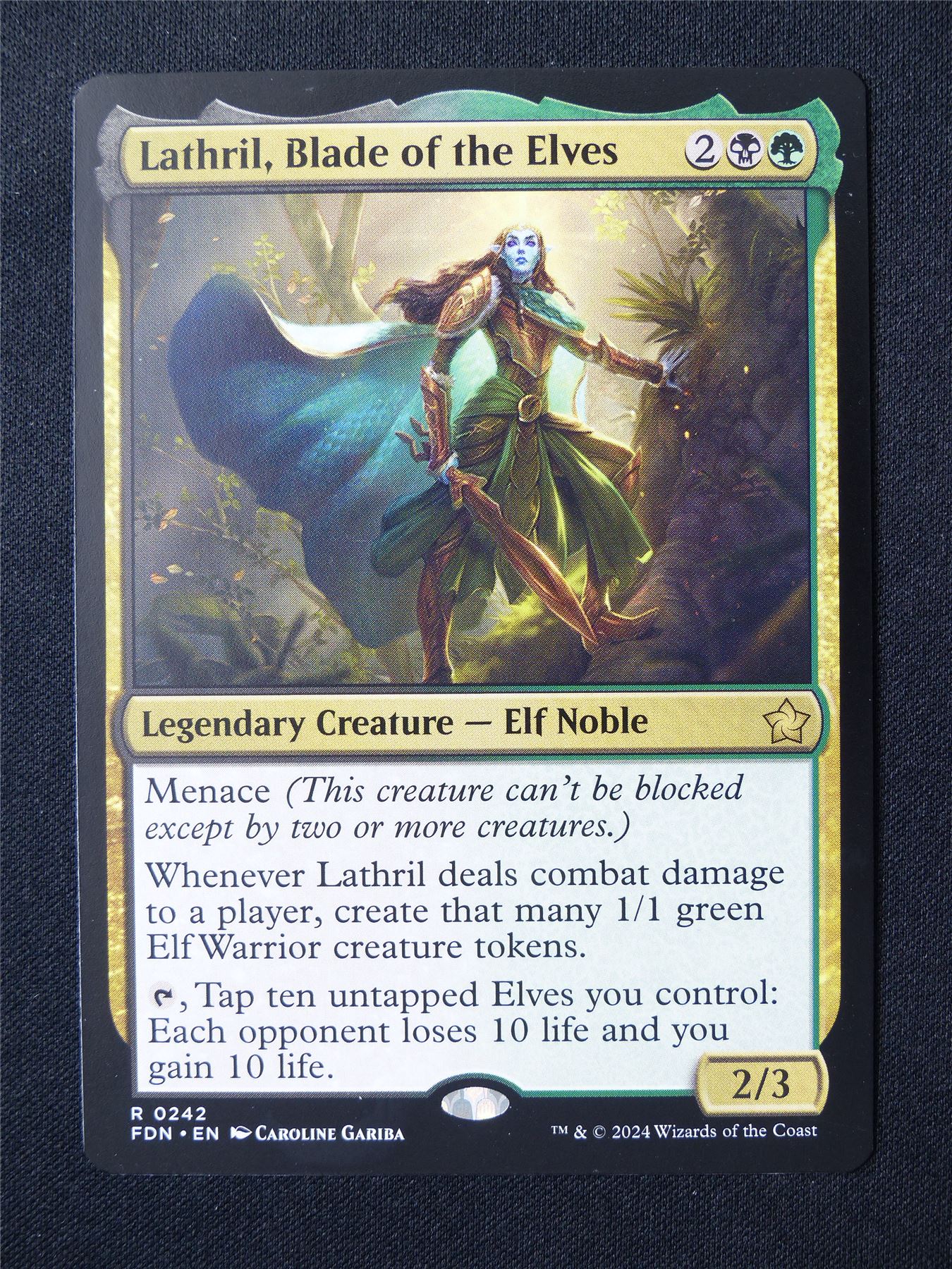 Lathril Blades of the Elves - FDN - Mtg Card #5AB